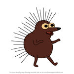 How to Draw The Porcupine from Adventure Time
