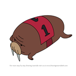 How to Draw Walrus 1 from Adventure Time