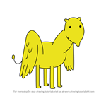 How to Draw Winged Lemongrab Horse from Adventure Time