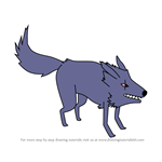 How to Draw Wolves from Adventure Time