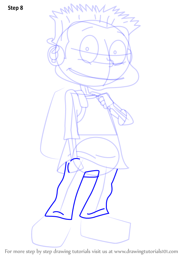 How to Draw Tommy Pickles from All Grown Up! (All Grown Up!) Step by