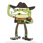 How to Draw Sheriff Buck Leatherleaf from Amphibia