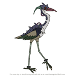 How to Draw Wartwood herons from Amphibia