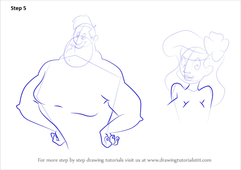 Learn How to Draw Adam and Eve from Animaniacs (Animaniacs) Step by