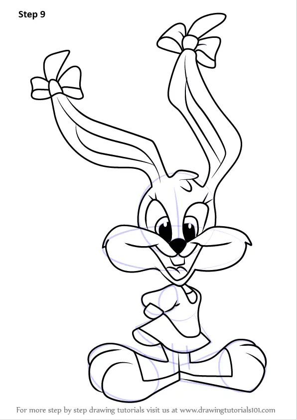 Learn How to Draw Babs Bunny from Animaniacs (Animaniacs) Step by Step