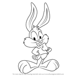 How to Draw Buster Bunny from Animaniacs