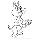 How to Draw Candie Chipmunk from Animaniacs