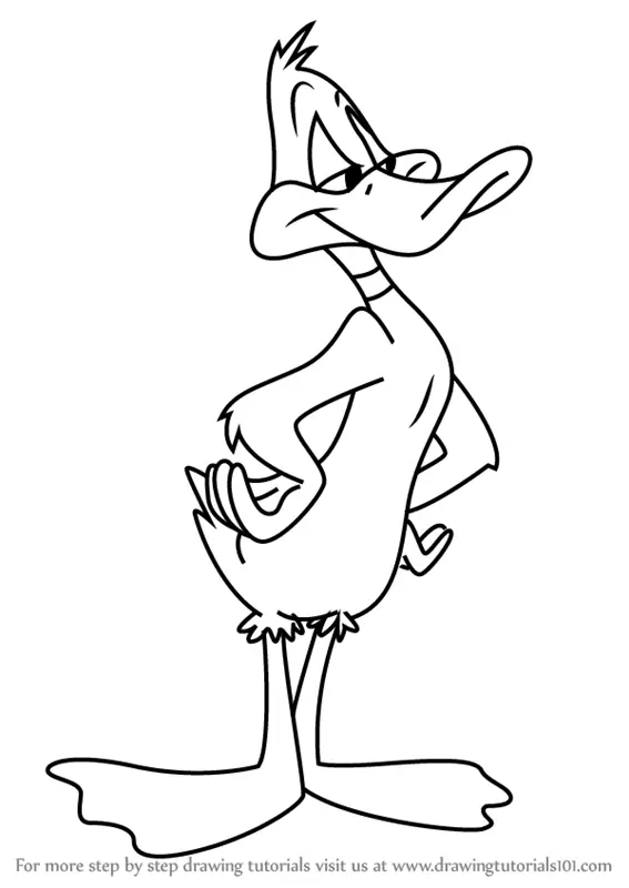 Learn How to Draw Daffy Duck from Animaniacs (Animaniacs) Step by Step