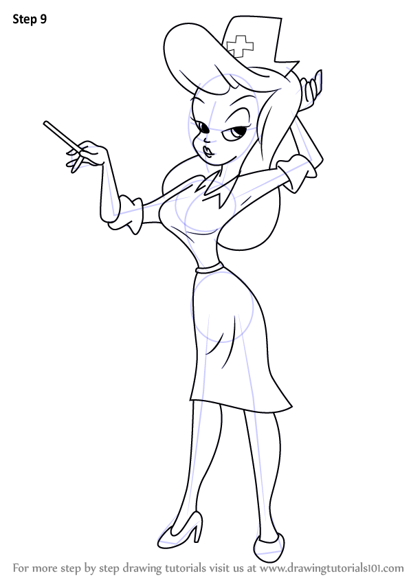 Learn How to Draw Hello Nurse from Animaniacs (Animaniacs) Step by Step