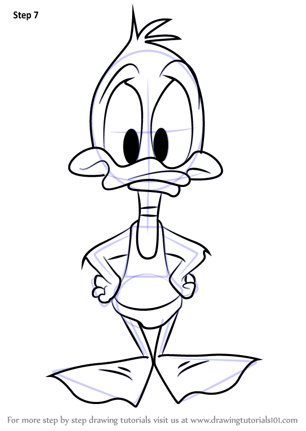 Learn How to Draw Plucky Duck from Animaniacs (Animaniacs) Step by Step