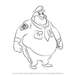 How to Draw Ralph T. Guard from Animaniacs