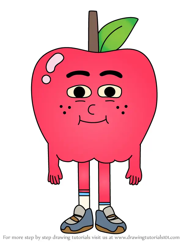 Learn How to Draw Apple from Apple & Onion (Apple & Onion) Step by Step :  Drawing Tutorials
