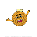 How to Draw Waffle from Apple & Onion