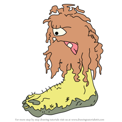 How to Draw Dirtfoot from Aqua Teen Hunger Force