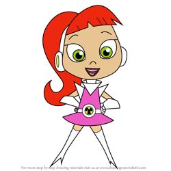 How to Draw Atomic Betty from Atomic Betty