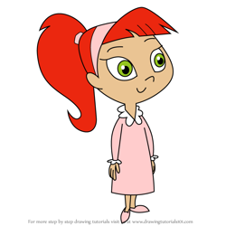 How to Draw Betty in night gown from Atomic Betty