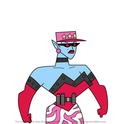 How to Draw Bombshelle from Atomic Betty