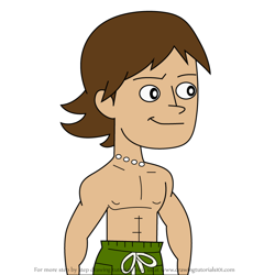 How to Draw Chaz Lang from Atomic Betty