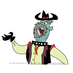 How to Draw Hopper the Chopper from Atomic Betty