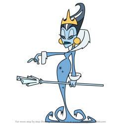 How to Draw Iciclia from Atomic Betty