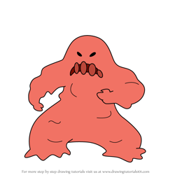 How to Draw Masticula from Atomic Betty