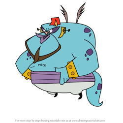 How to Draw Schmoz from Atomic Betty