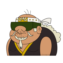 How to Draw Master Sensei from Atomic Puppet