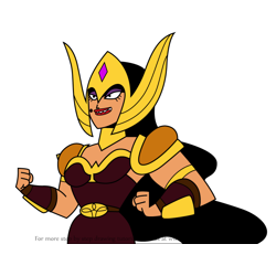 How to Draw Princess War Tickle from Atomic Puppet