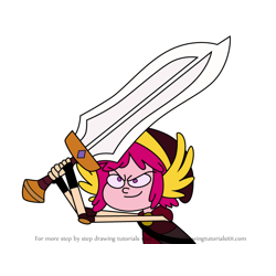 How to Draw Sword Sister from Atomic Puppet