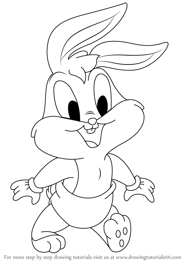 Learn How to Draw Baby Bugs from Baby Looney Tunes (Baby Looney Tunes