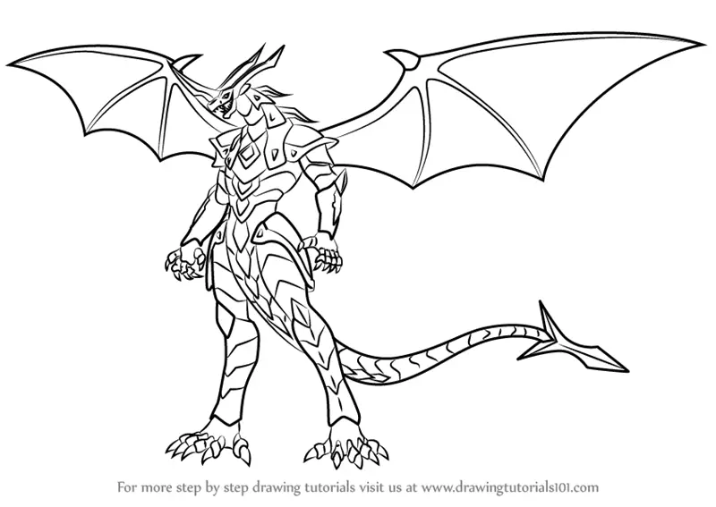 nøje vinder landing Learn How to Draw Helix Dragonoid from Bakugan Battle Brawlers (Bakugan  Battle Brawlers) Step by Step : Drawing Tutorials