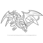 How to Draw Neo Dragonoid from Bakugan Battle Brawlers
