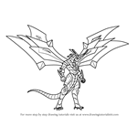 How to Draw Titanium Dragonoid from Bakugan Battle Brawlers
