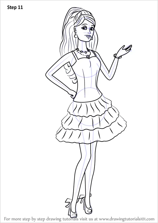 Learn How to Draw Barbie from Barbie Life in the Dreamhouse (Barbie