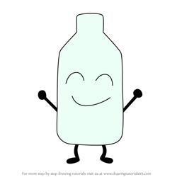 How to Draw Bottle from Battle for Dream Island