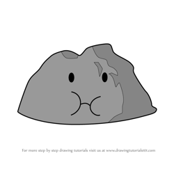How to Draw Boulder from Battle for Dream Island