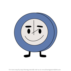 How to Draw Clock from Battle for Dream Island