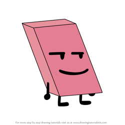 How to Draw Eraser from Battle for Dream Island