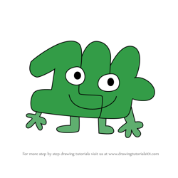 How to Draw Fourteen from Battle for Dream Island