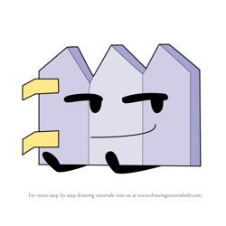 How to Draw Gaty from Battle for Dream Island