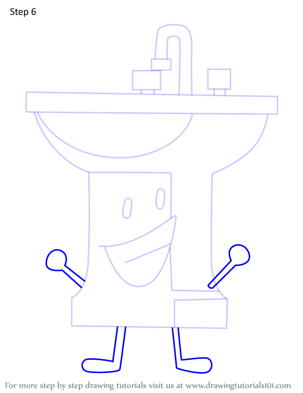 How to Draw Kitchen Sink from Battle for Dream Island (Battle for Dream ...