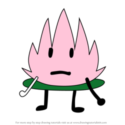 How to Draw Lotus flower from Battle for Dream Island