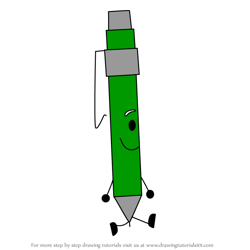How to Draw Mechanical Pencil from Battle for Dream Island