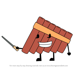How to Draw Pan Flute from Battle for Dream Island
