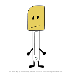 How to Draw Rubber Spatula from Battle for Dream Island