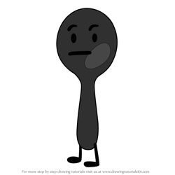 How to Draw Spoony from Battle for Dream Island