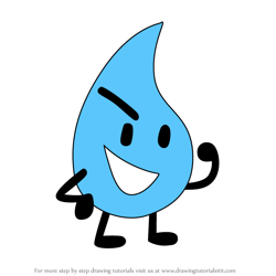 How to Draw Teardrop from Battle for Dream Island