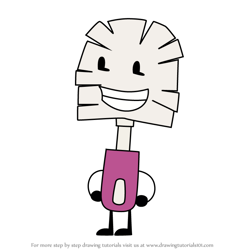 How to Draw Toilet Brush from Battle for Dream Island