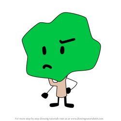 How to Draw Tree from Battle for Dream Island