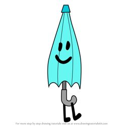 How to Draw Umbrella from Battle for Dream Island